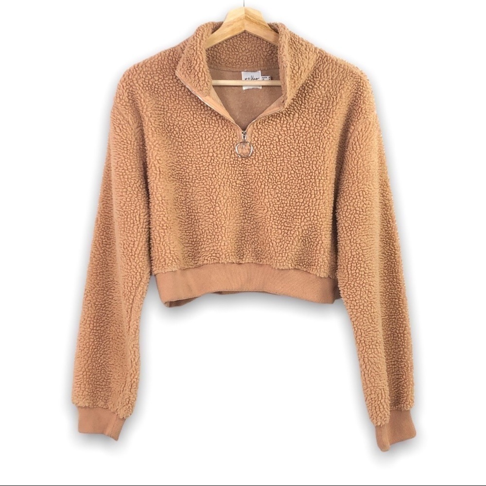Princess Polly - 1/4 Zip Sherpa Pullover - 4 (Small)